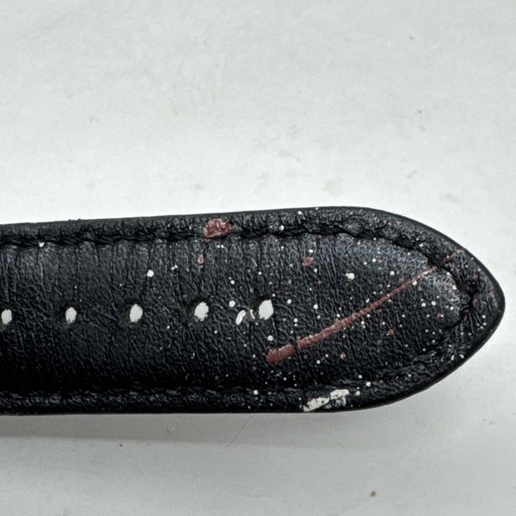 Emporio Armani Black Leather Band Mens Watch AR6015 Needs Battery - Picture 7 of 9